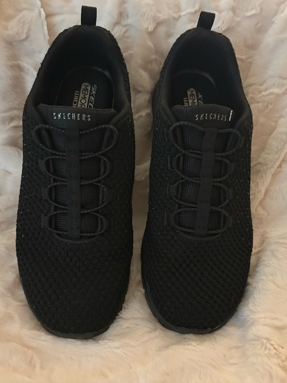 Skechers Women’s Memory Foam Black Slip-On Athletic Sneakers - Size 8.5 Wide